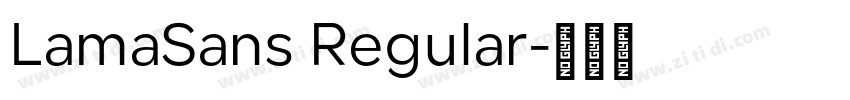LamaSans Regular字体转换